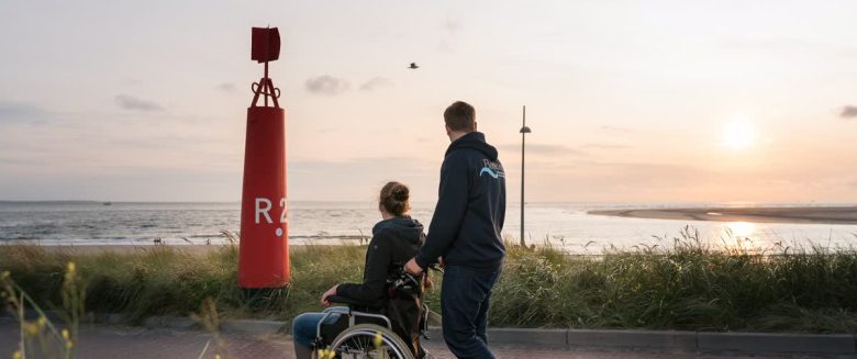 Insel für Rollstuhlfahrer