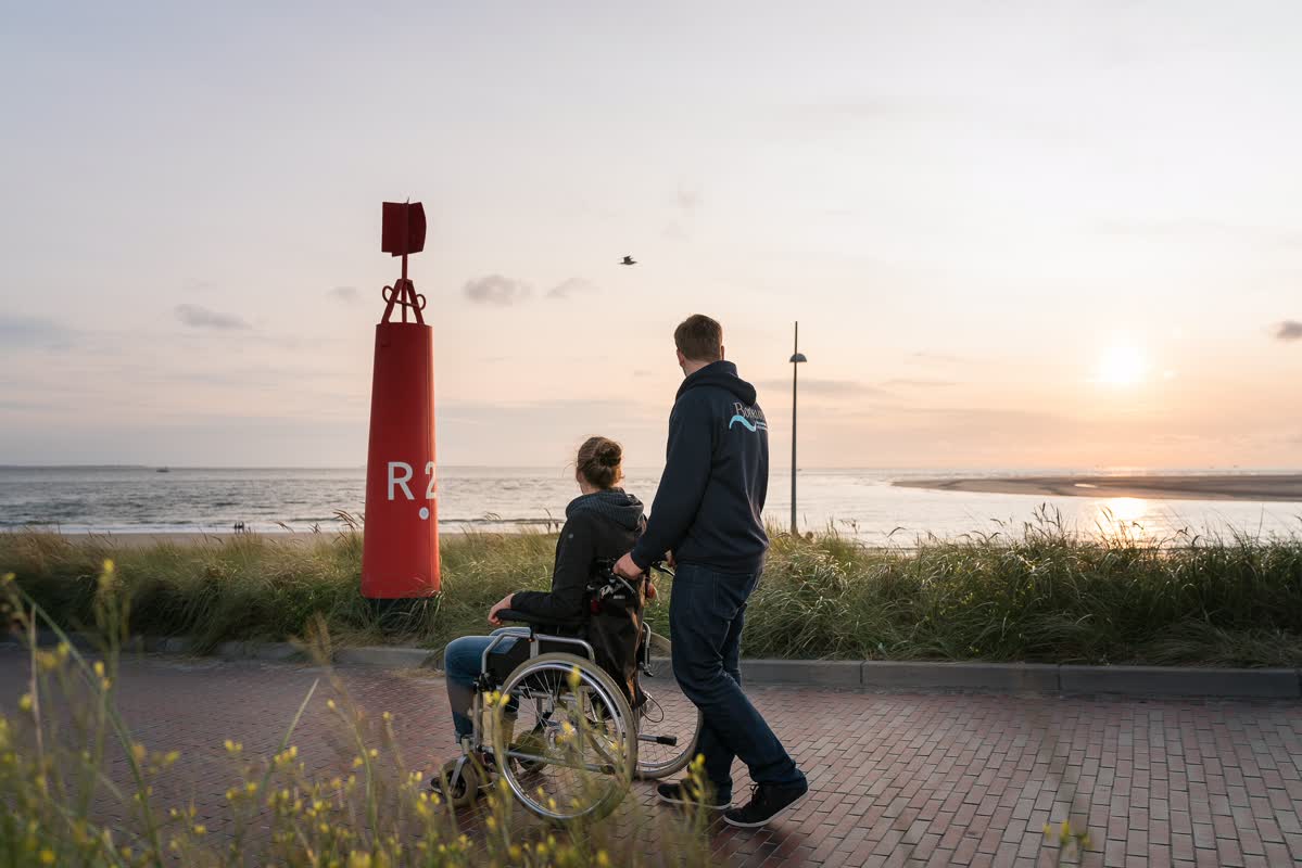 Insel für Rollstuhlfahrer