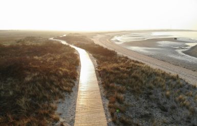 Loopdeelenweg Dünenkamm Ronde Plate