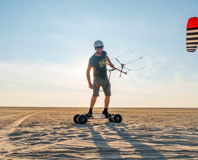 Kitelandboarden auf Borkum